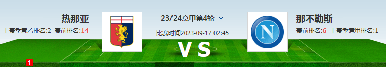168娱乐-意大利甲级联赛对决-热那亚对决那不勒斯 比赛推荐 赛前推荐